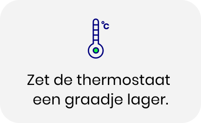 Bespaartip: thermostaat lager